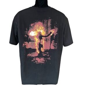 Moishe Tide NE SOWA Burning Man Black Graphic T-Shirt